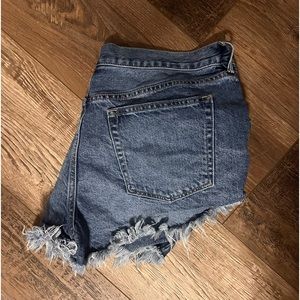 Free People frayed denim shorts